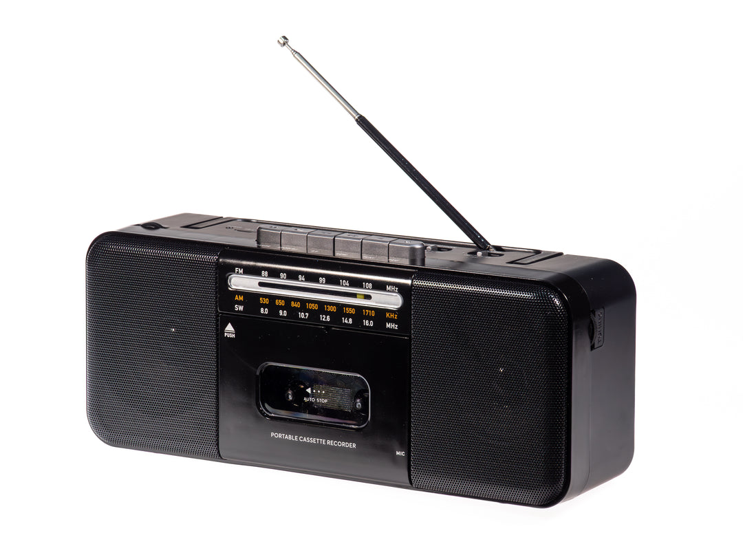 Studio 57 - Kassettspiller m. FM & Bluetooth, Sort