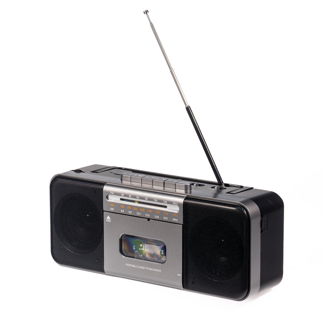 Studio 57 - Kassettspiller m. FM & Bluetooth, Grå