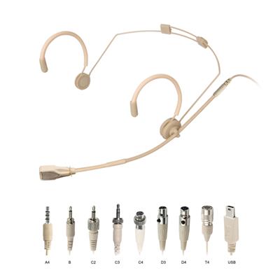 ScanMic headsetmikrofon kardioid til Sennheiser, Beige
