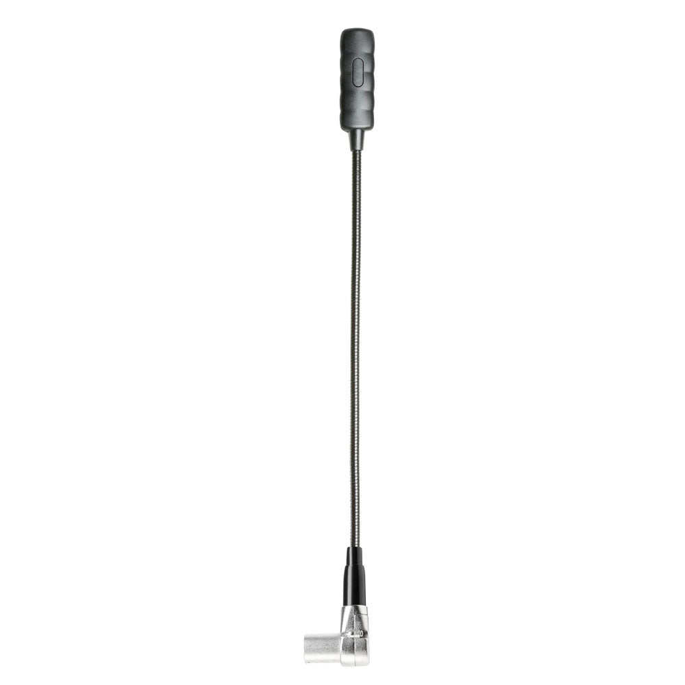 Adam Hall Stands SLED 1 ULTRA XLR 4 A - Vinklet 4-polet XLR-svanehalslampe med 4 COB-LED'er