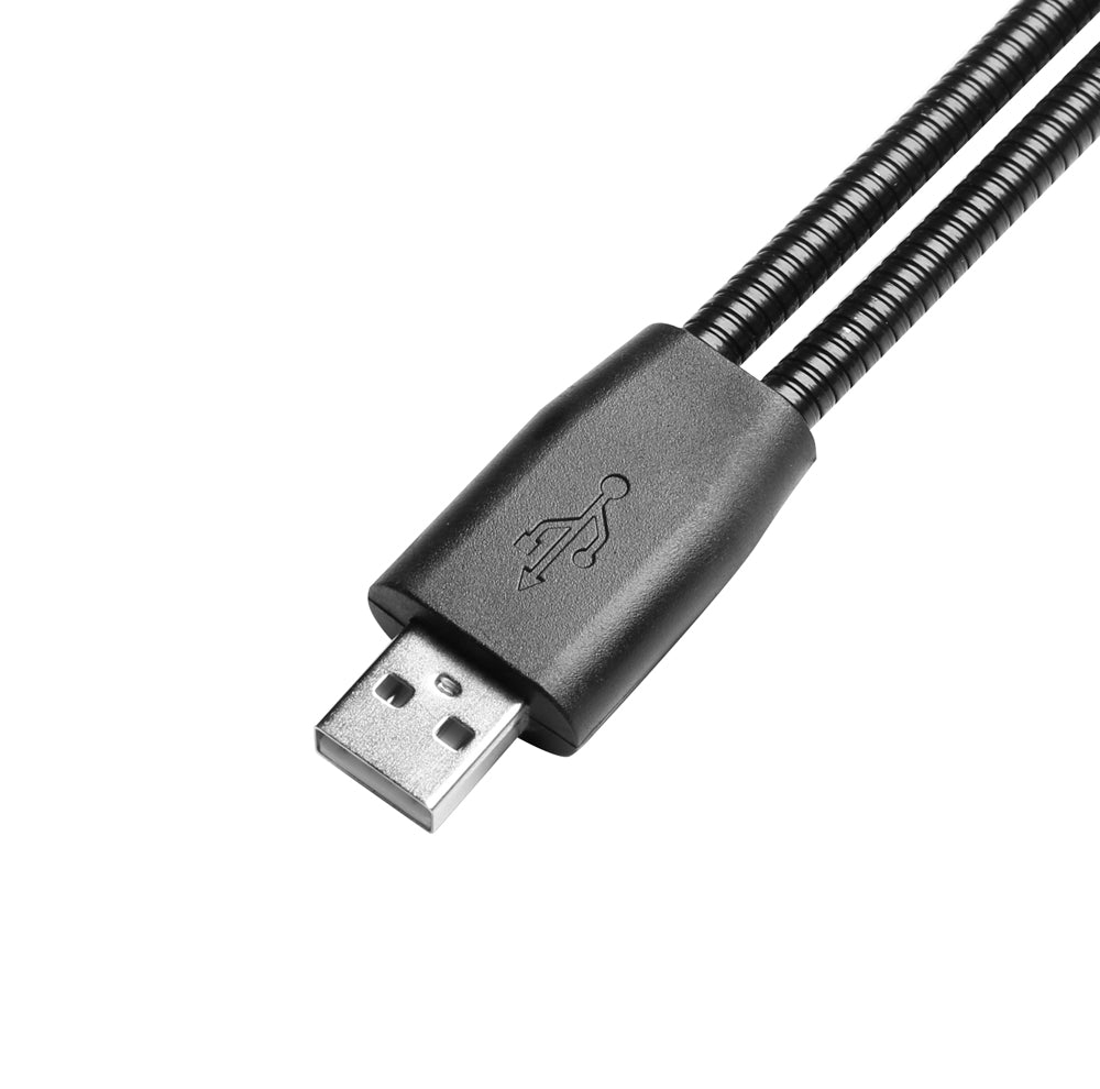 Adam Hall Stands SLED 2 ULTRA USB - LED-lampe med dobbel svanehals og USB-plugg