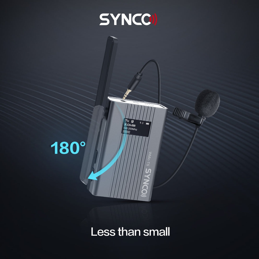 Synco trådløst mikrofonsystem 2 TX / 1 RX UHF 525 MHz-539.7 MHz