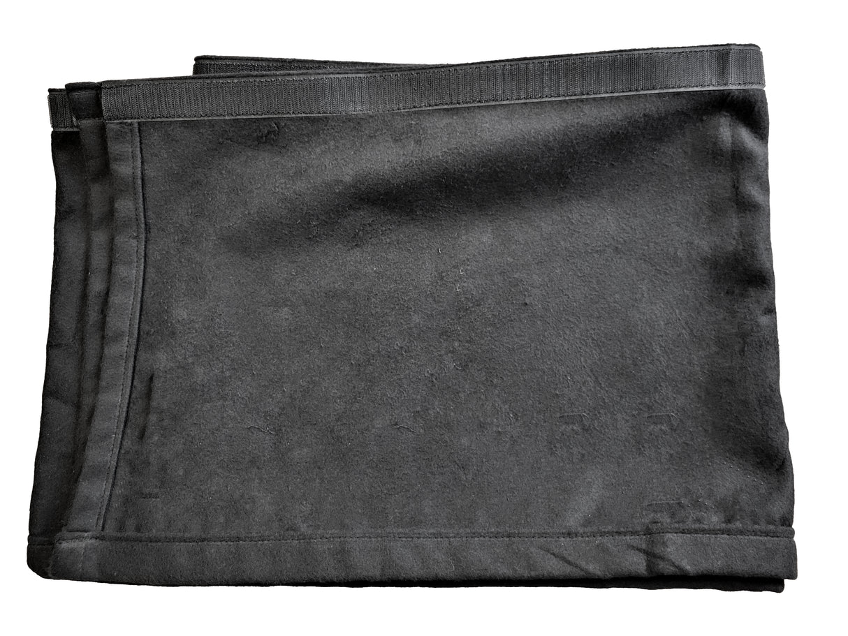 Molton med borrelås (2m x 80cm, Svart)