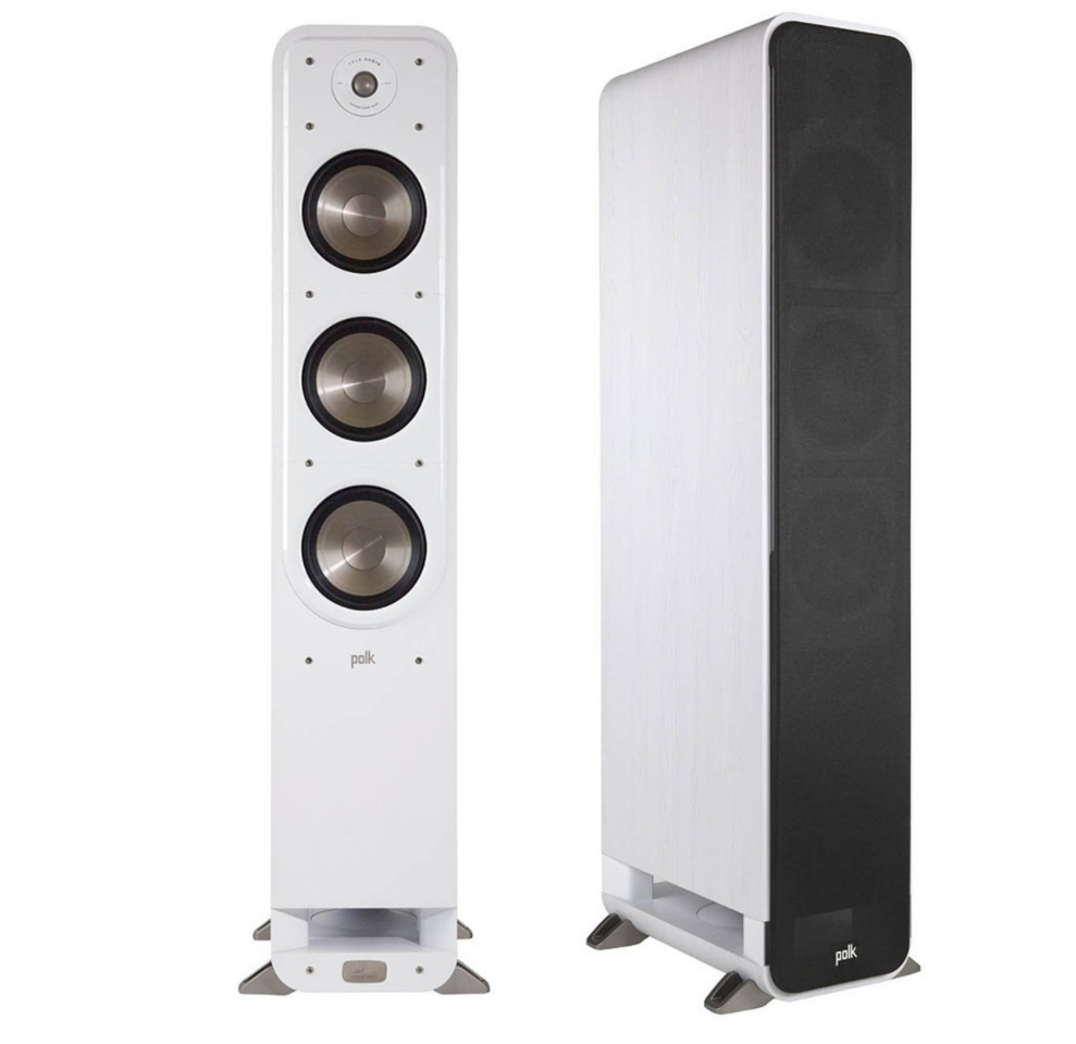 Polk Signature S60E gulvstående høyttalersett (hvit)