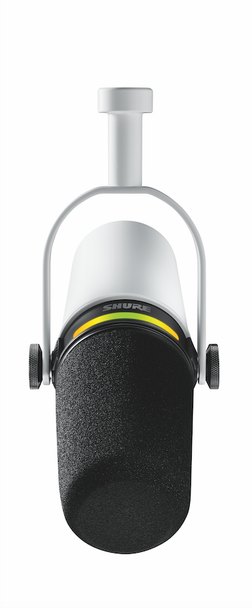 Shure MV7+ podcastmikrofon (hvit)