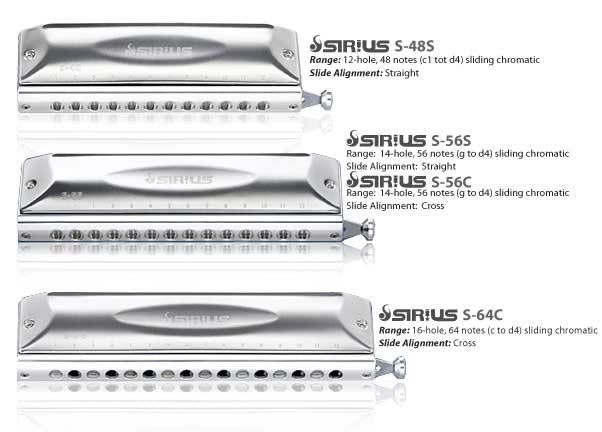 Suzuki S-48S Sirius 12-huls Kromatisk Munnspill (C)