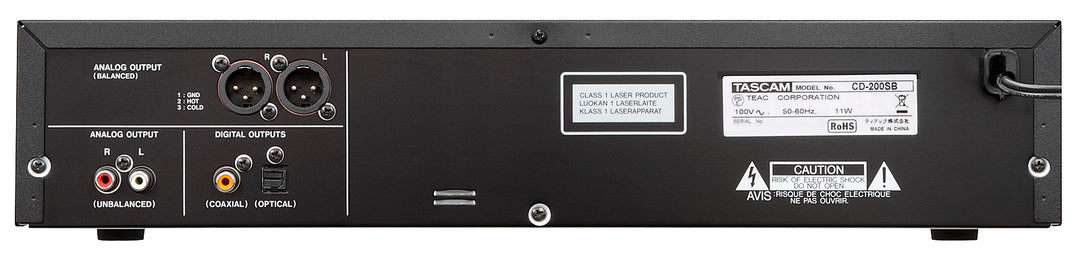 Tascam CD-200SB CD og harddisk avspiller