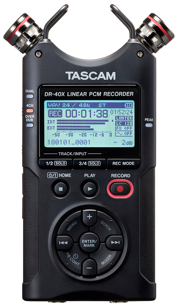 Tascam DR-40X håndholdt optaker, diktafon