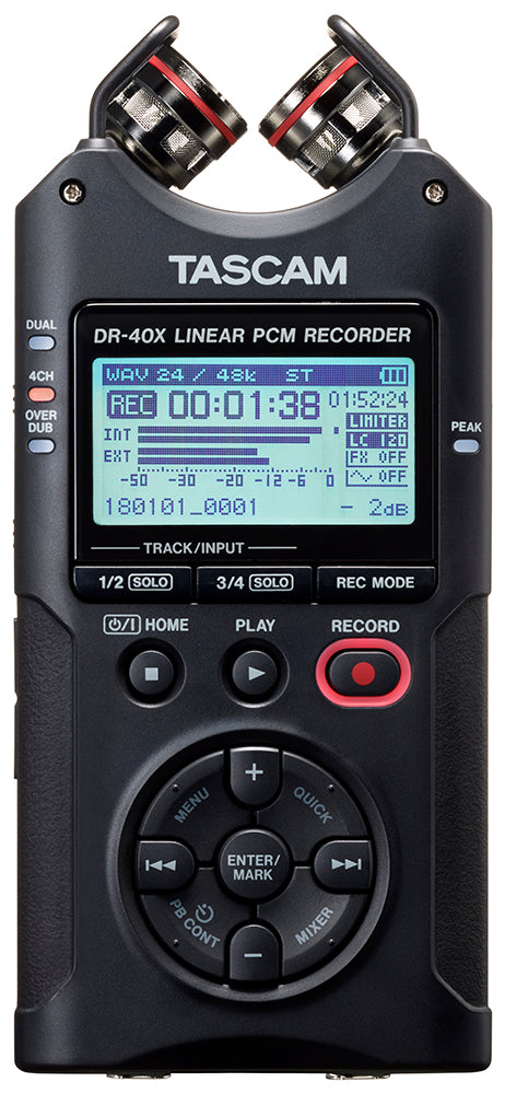 Tascam DR-40X håndholdt optaker, diktafon