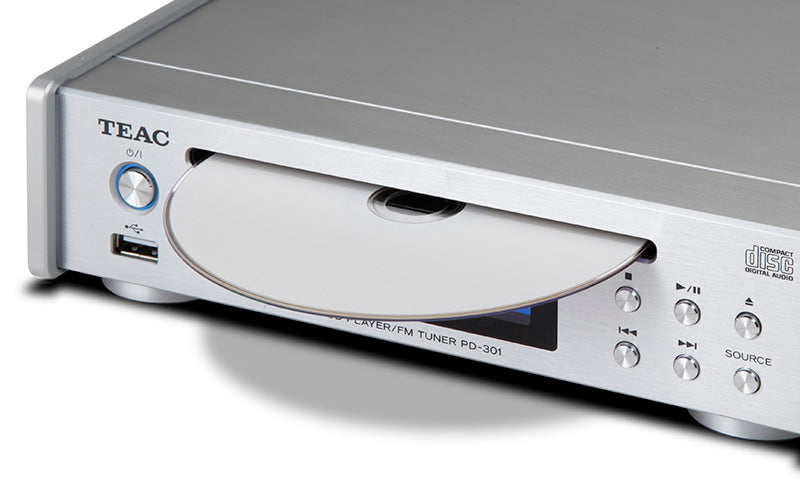 TEAC PD-301DAB-X/S, DAB+/FM og CD-spiller (sølv)