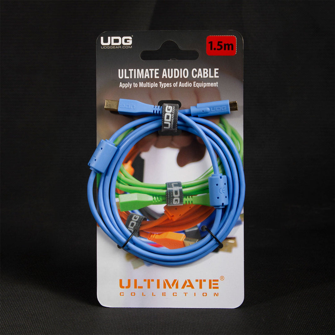 UDG Ultimate Audio-kabel USB 2.0 C-B Blå Rett 1,5m