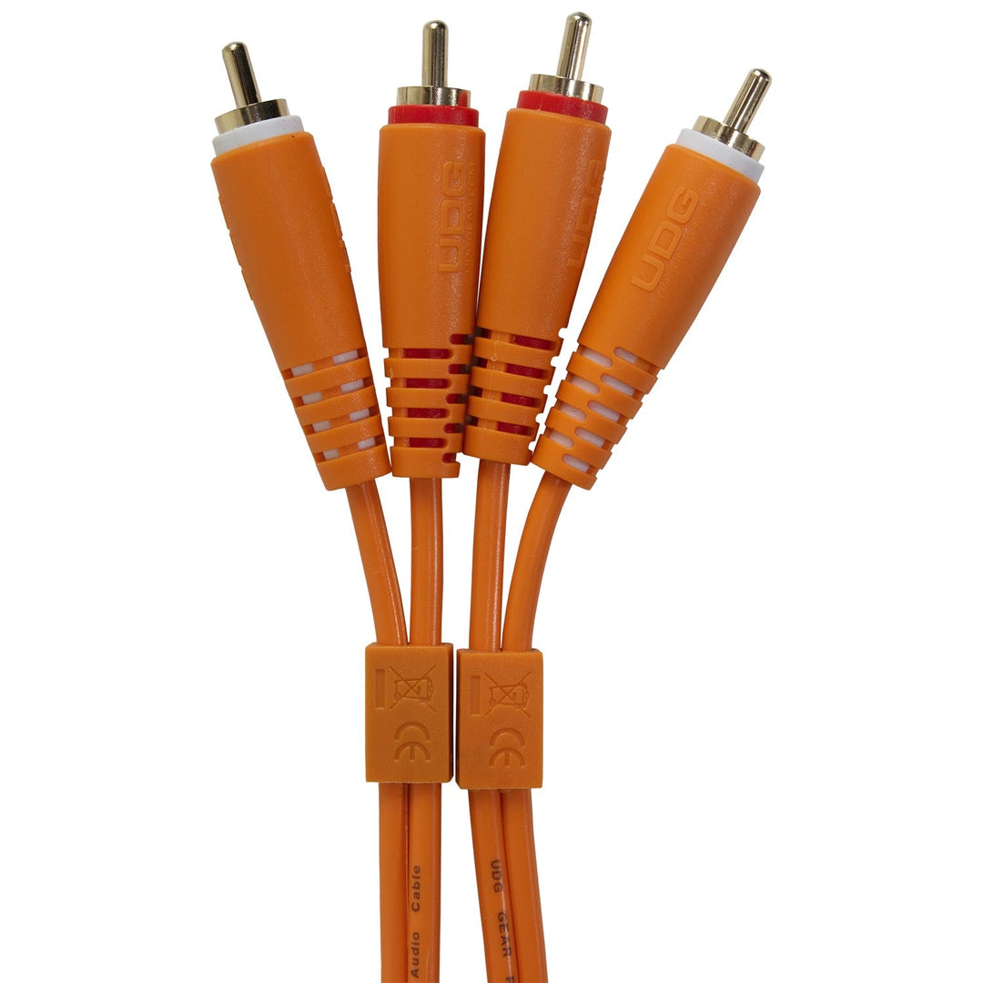UDG Ultimate Audio-kabelsett RCA - RCA Oransje Rett 3m