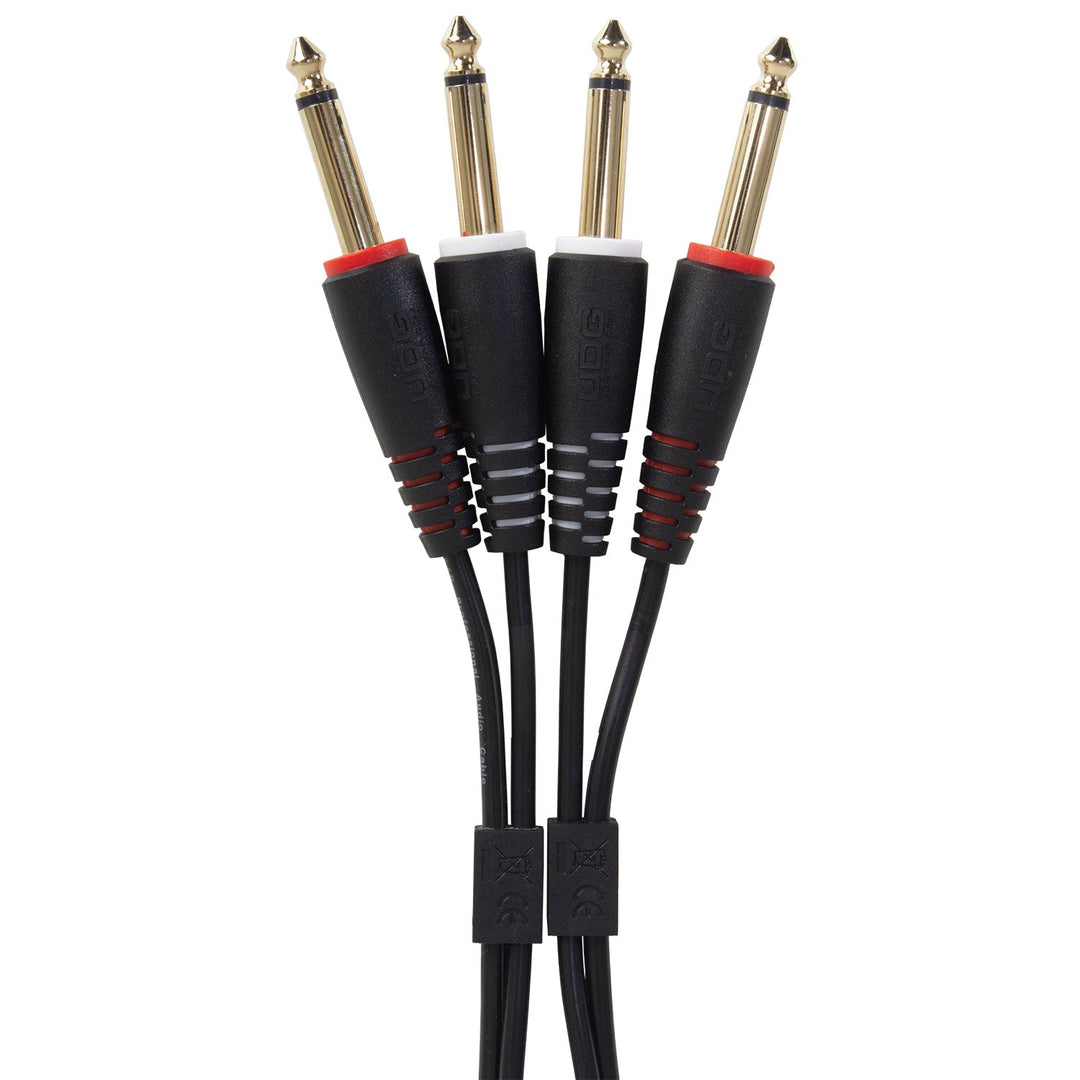 UDG Ultimate Audio Cable Set 1/4'' Jack-1/4'' Jack svart rett 3m