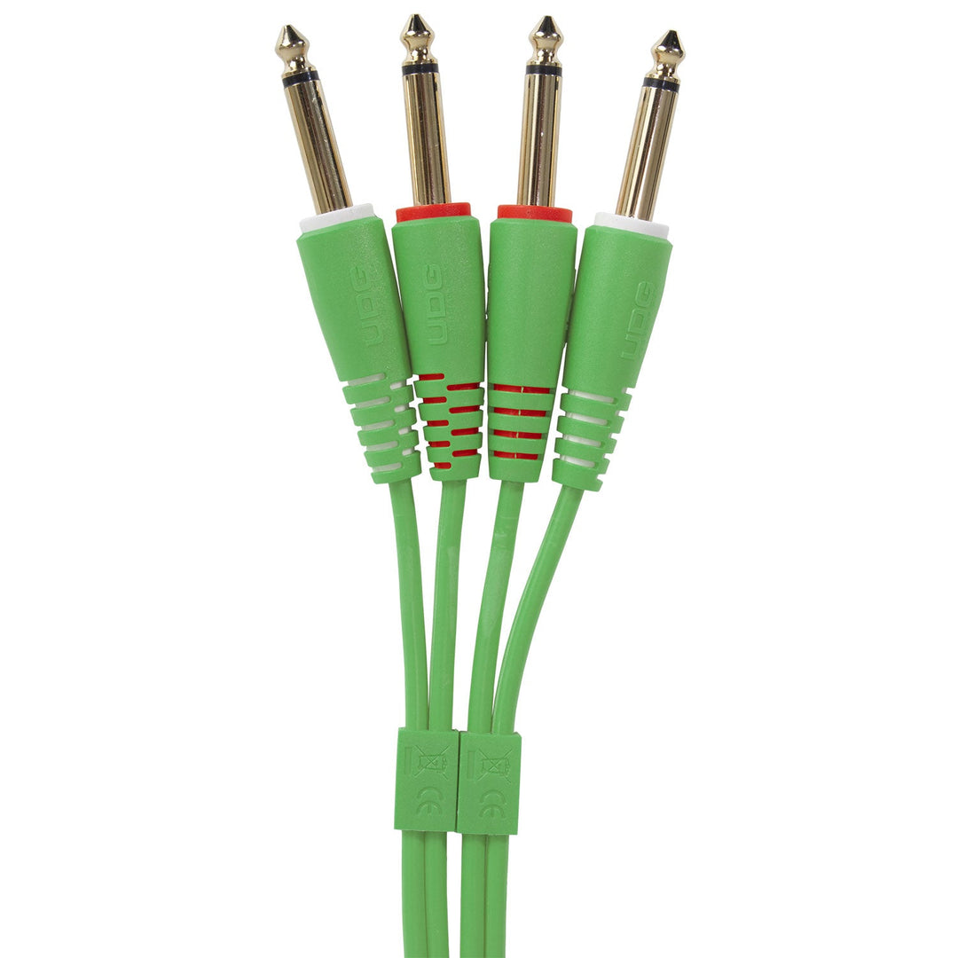 UDG Ultimate Audio Cable Set 1/4'' Jack-1/4'' Jack grønn rett 3m