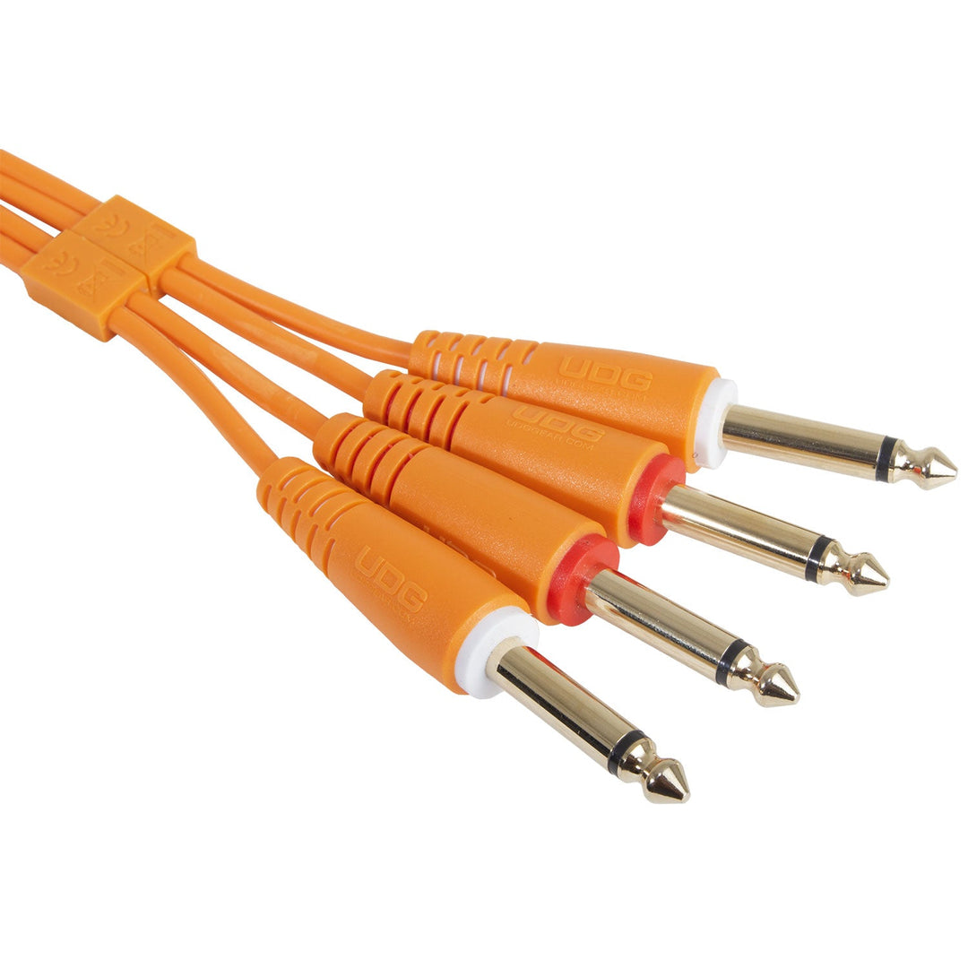 UDG Ultimate Audio Cable Set 1/4'' Jack-1/4'' Jack oransje rett 3m