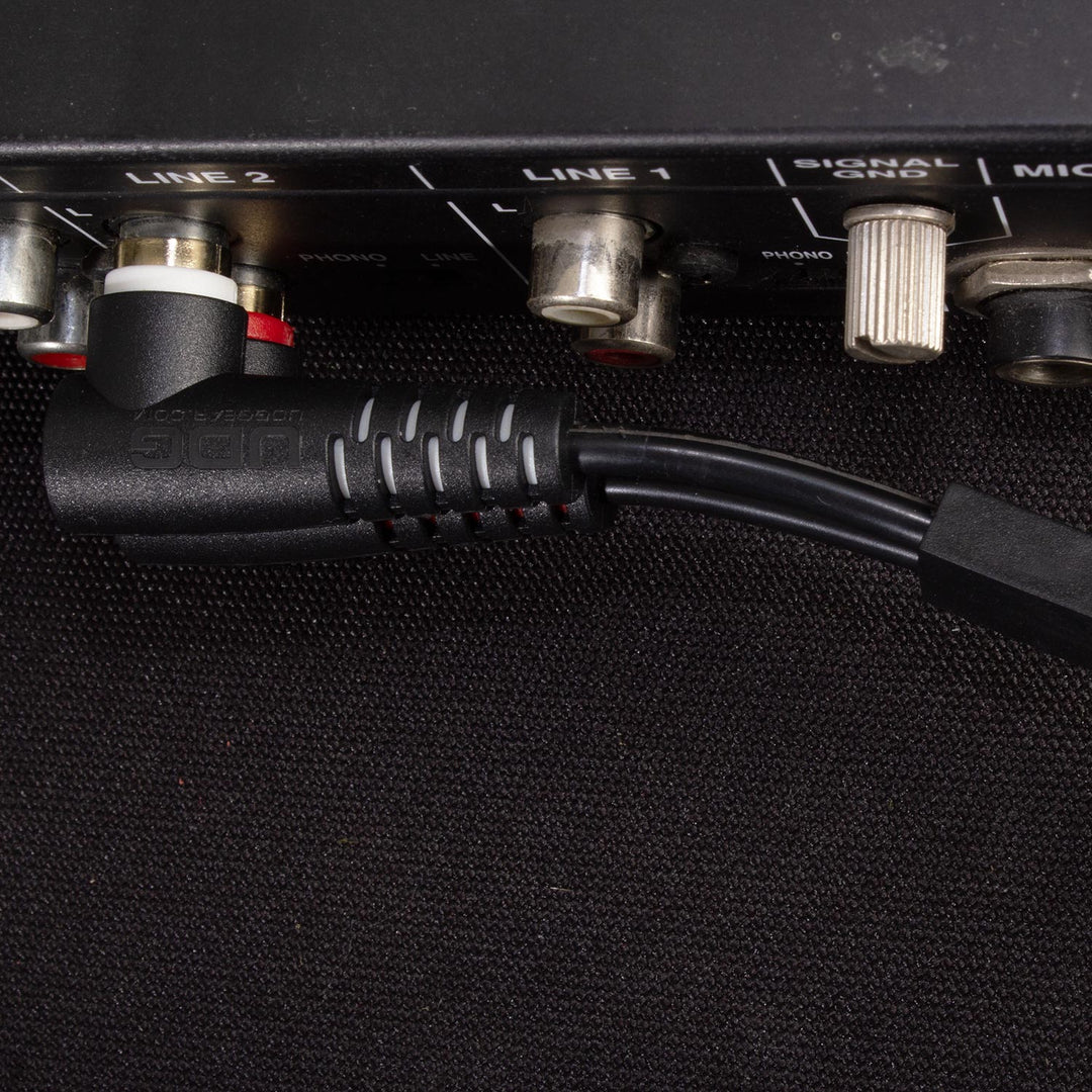 UDG Ultimate Audio Cable Set RCA rett-RCA vinklet svart 3m
