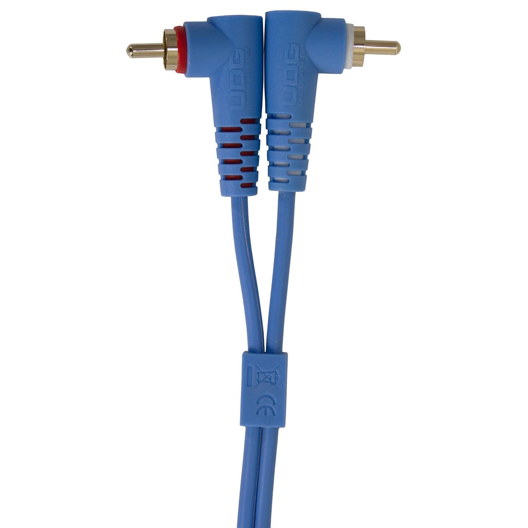 UDG Ultimate Audio-kabelsett RCA Rett-RCA Vinklet Blå 3m