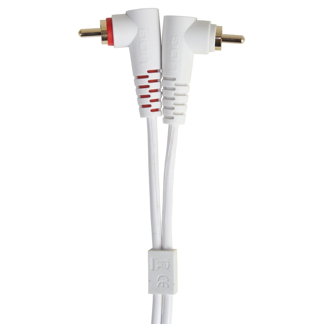 UDG Ultimate Audio-kabelsett RCA Rett-RCA Vinklet Hvit 3m