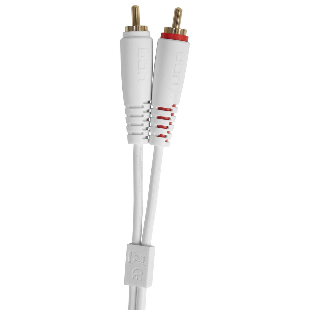 UDG Ultimate Audio-kabelsett RCA Rett-RCA Vinklet Hvit 3m