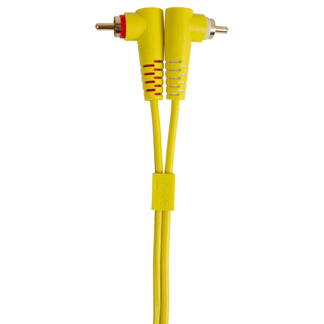 UDG Ultimate Audio-kabelsett RCA Rett-RCA Vinklet Gul 3m