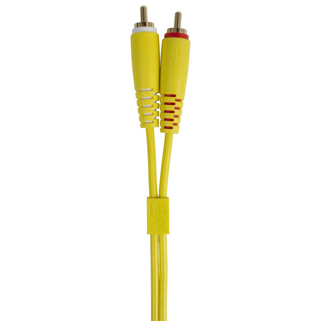UDG Ultimate Audio-kabelsett RCA Rett-RCA Vinklet Gul 3m