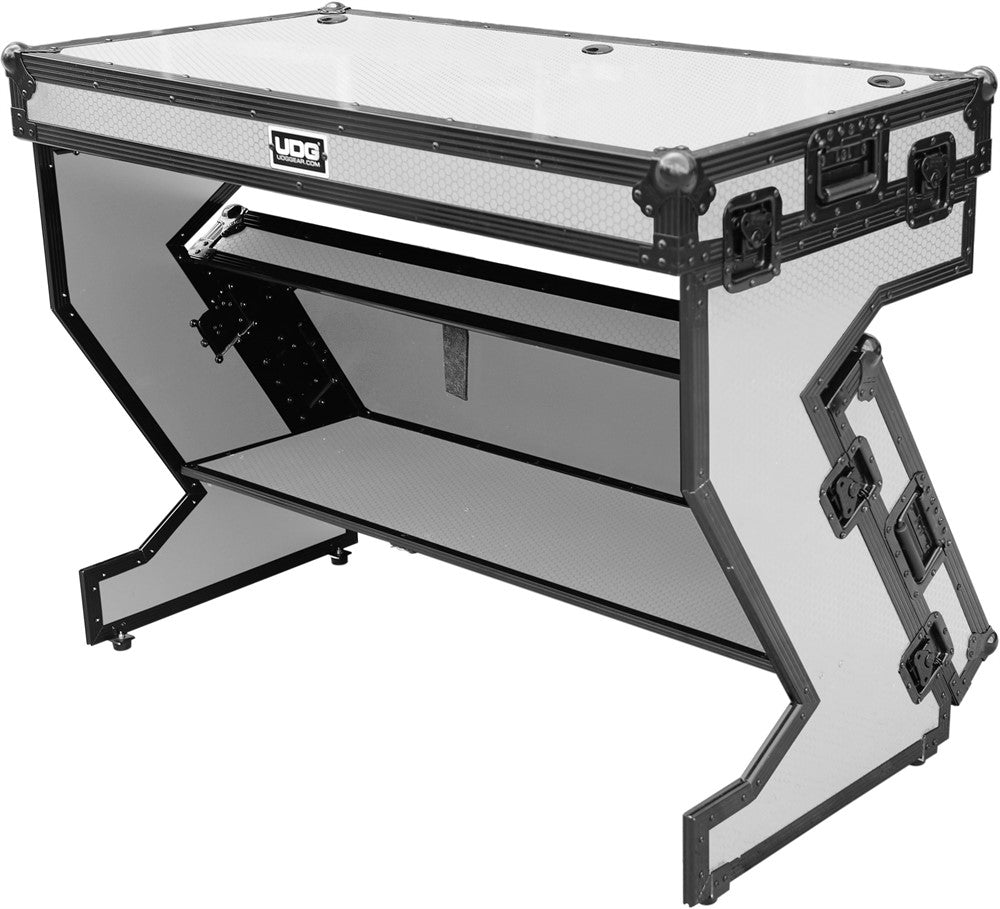 UDG Ultimate flightkoffert Portable Z-Style DJ Table hvit Plus (hjul)