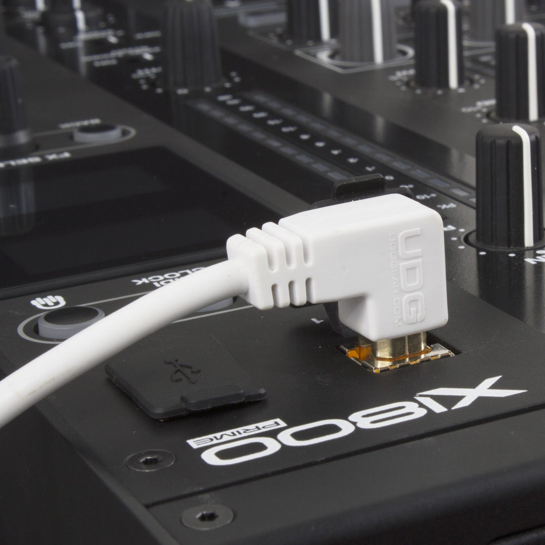 UDG Ultimate Audio-kabel USB 2.0 A-B Hvit Vinklet 2m