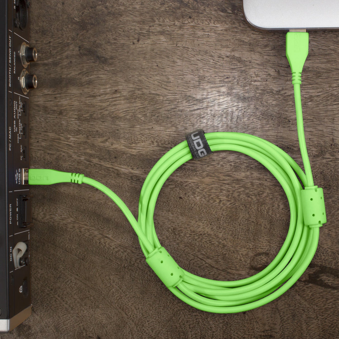UDG Ultimate Audio-kabel USB 2.0 A-B Grønn Rett 1m