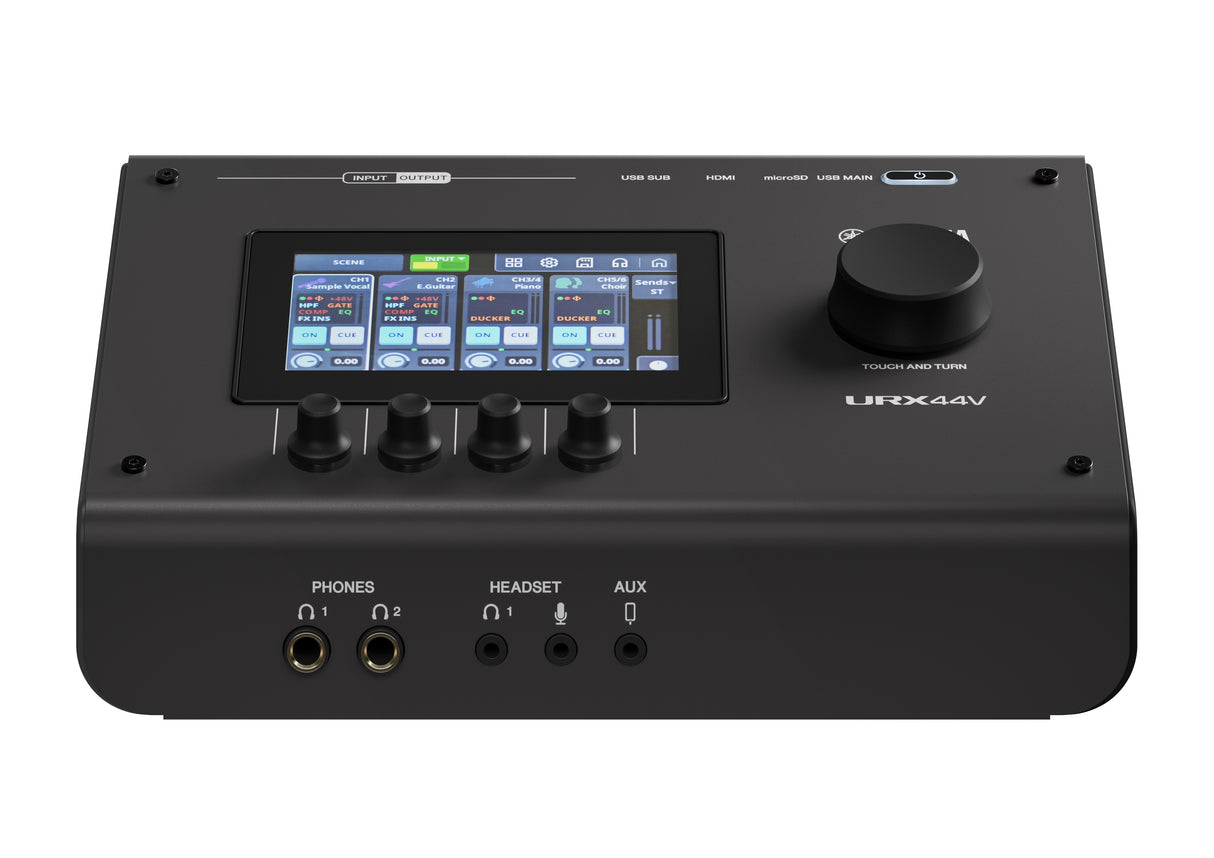 Yamaha URX44V USB-C audio/video-interface (Svart) - Videoversjon