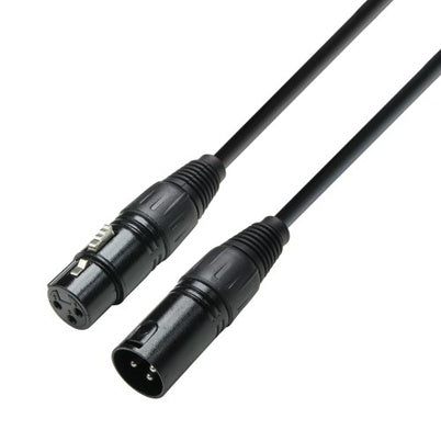 DMX-kabel XLR hann 3 polet til XLR hunn 3 polet (30 meter)
