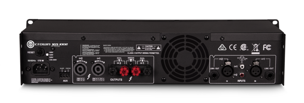 Crown XLS1002 - 2-kanals forsterker 2x350W @ 4Ω med DSP