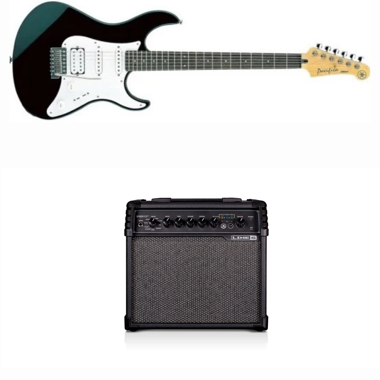 Yamaha Pacifica elektrisk gitar GPA112JBLII (svart)