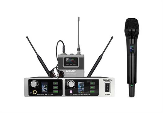 Acemic trådløs mikrofon og trådløs In-ear-monitor - Modell M2
