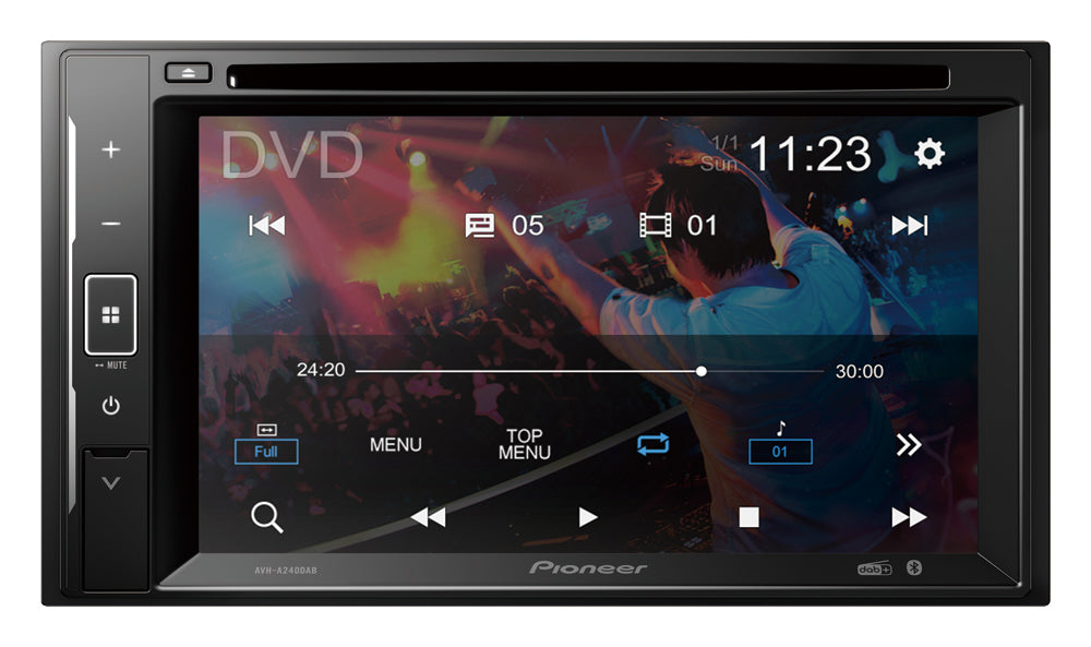 Pioneer AVH-A240DAB Bilstereo CD/DAB+/ Bluetooth og berøringsskjerm