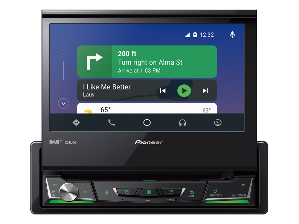 Pioneer AVH-Z7200DAB Apple CarPlay , Bluetooth og USB
