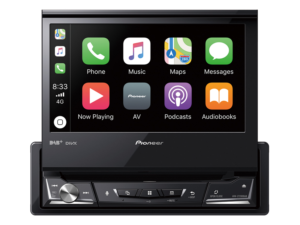 Pioneer AVH-Z7200DAB Apple CarPlay , Bluetooth og USB
