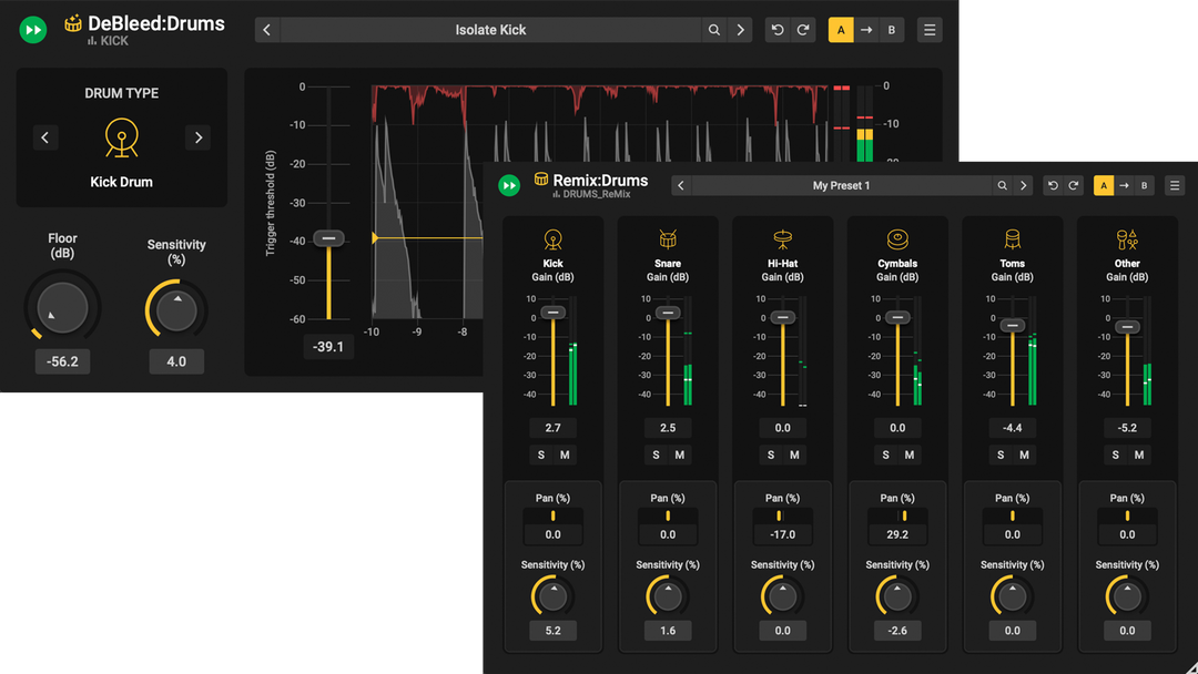 Drum Production Suite UPG fra DeBleed:Snare