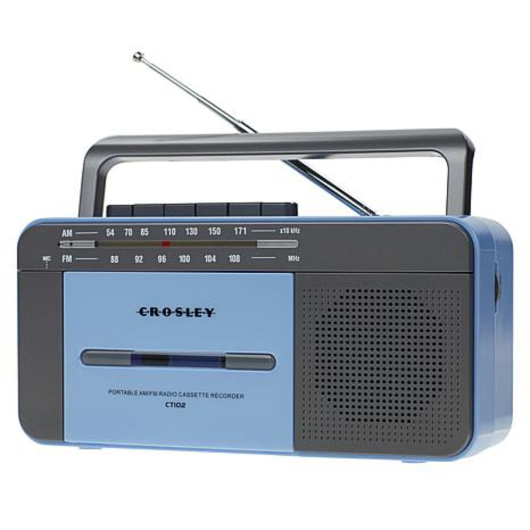 Crosley - Kassettspiller (Blå)