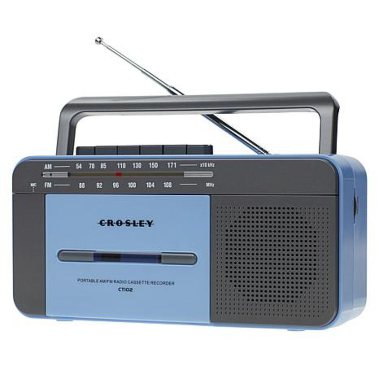 Crosley - Kassettspiller (Blå)