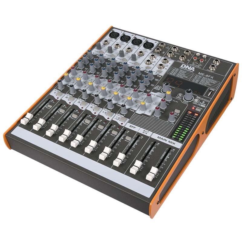 DNA ME-8FX 8-kanals mixer med Bluetooth