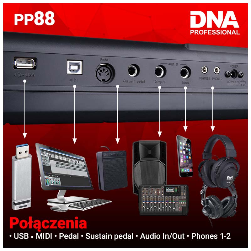 DNA PP-88 digitalpiano – 88 tangenter