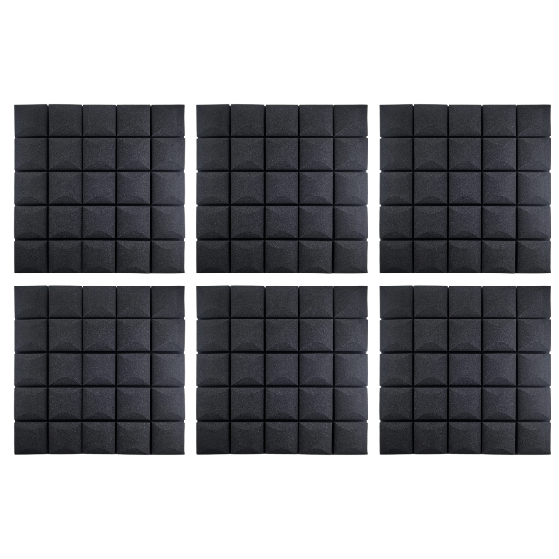 DNA AM5 BK Akustikpaneler 6 stk Sort Selvklæbende