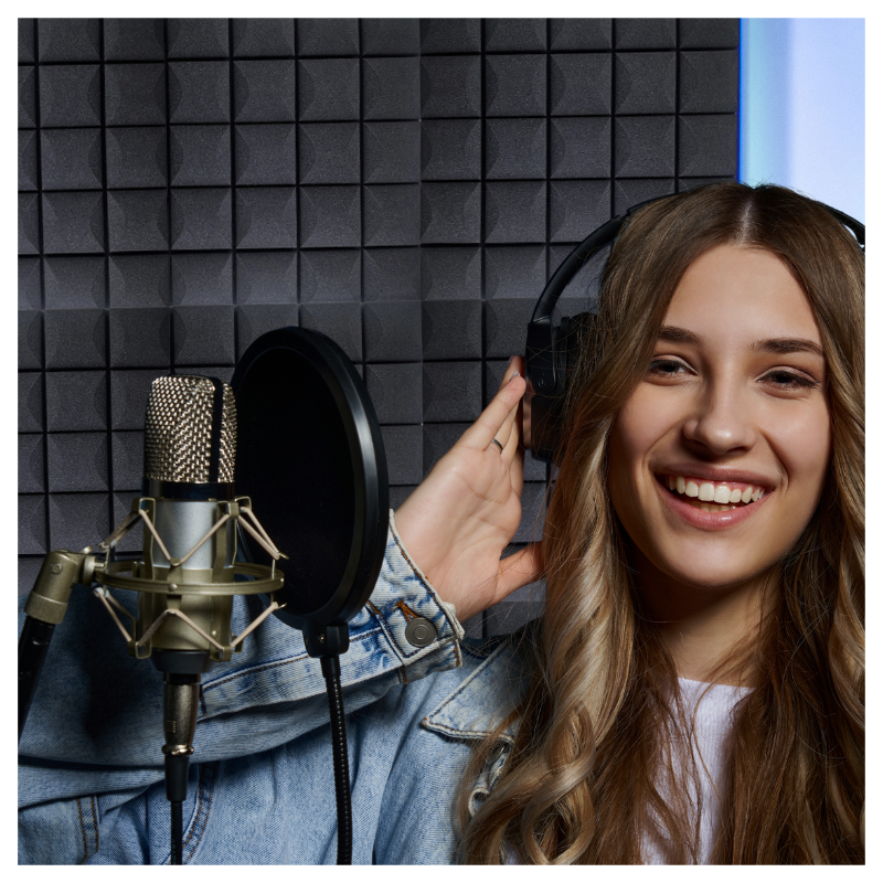 DNA AM5 BK Akustikpaneler 6 stk Sort Selvklæbende