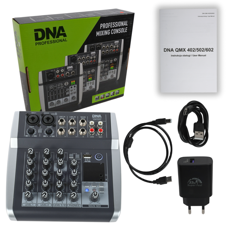 DNA QMX602 Lydmikser 6 Kanaler