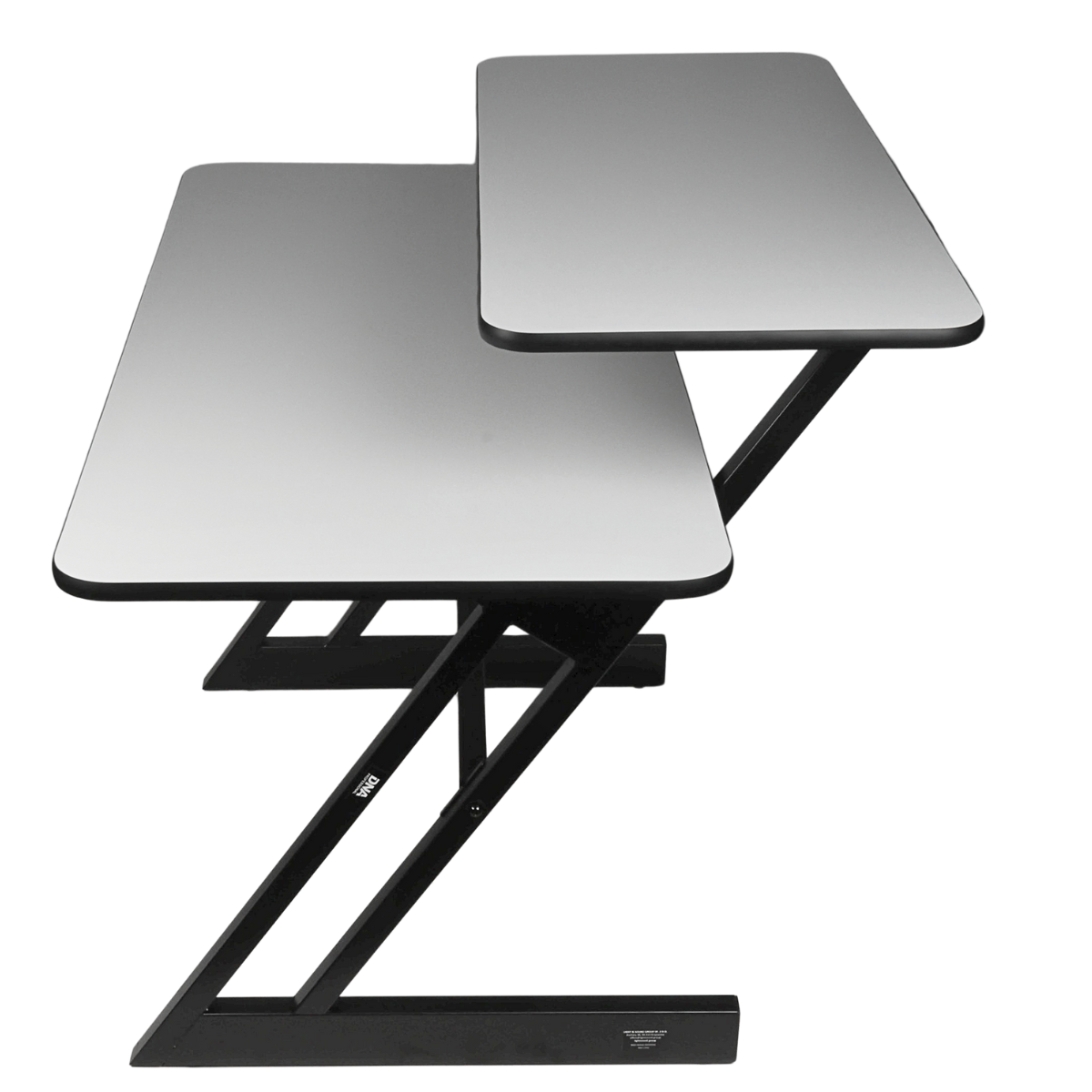 Studiobord med hylder og udtræk til keyboard (120 cm)