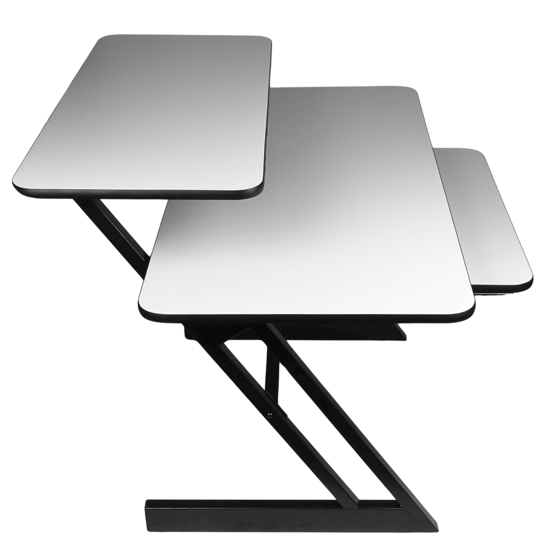 Studiebord med hyller og uttrekk til keyboard (120 cm)
