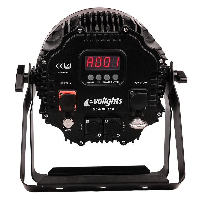 Evolights Glacier 18 LED PAR IP65 – 18 x 12 W RGBWA-UV