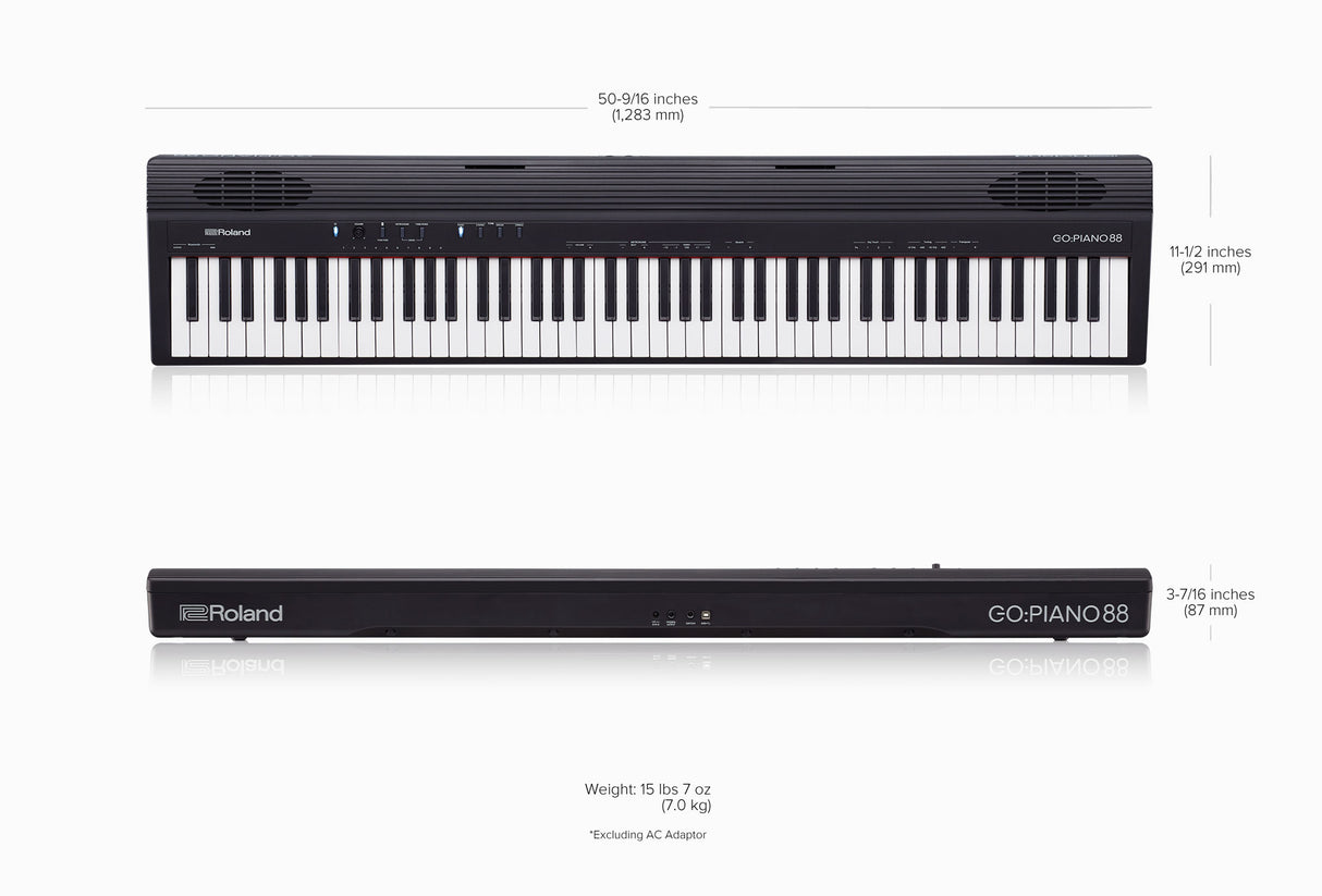 Roland GO:PIANO88 Keyboard (svart)