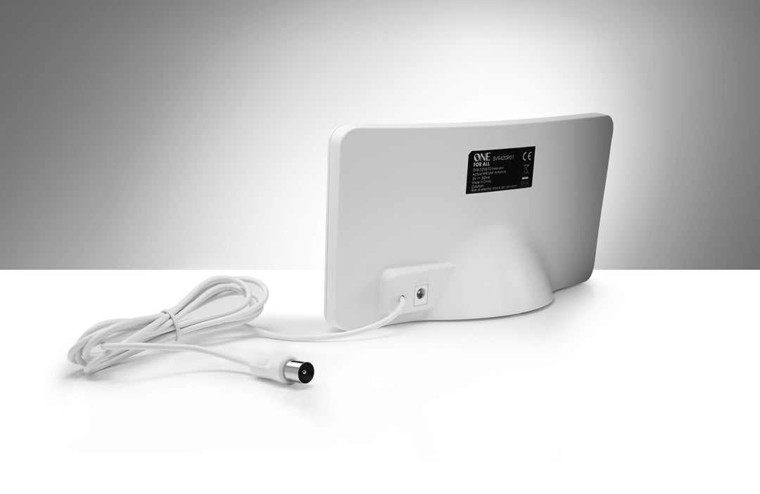 TV og DAB+ antenne innendørs (hvit)