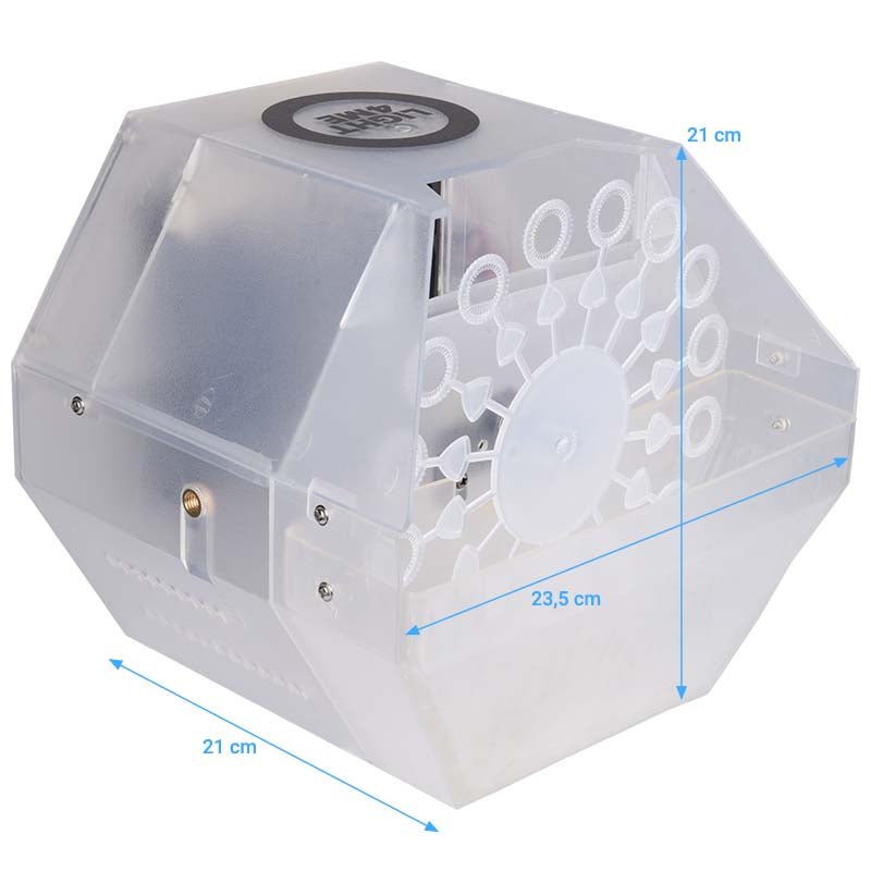 Light4Me Bubble LED-boblemaskin med flerfarget LED-lys
